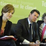 Christian Estrosi et Borloo, conference de presse sur la voiture electrique