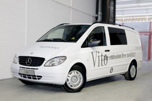 Le vehicule electrique utilitaire Mercedes Vito