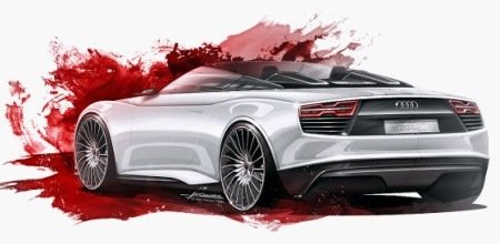 Audi E-Tron Concept Back