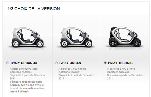 reservation renault twizy