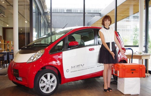 mitsubishi i-miev barbecue