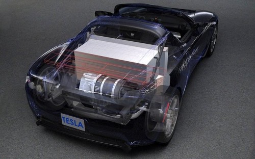 tesla roadster batterie