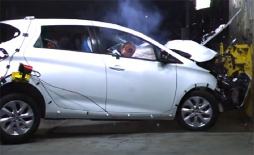 Le crash test de la Renault Zoe ZE