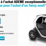 Reduction prix achat renault twizy