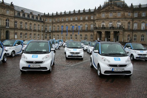 La Smart Electrique déarque à Stuttgart, avec Car2GO