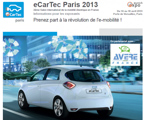 eCarTec Paris 2013 : salon de la voiture électrique