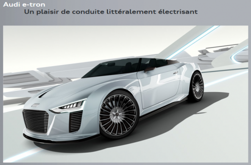 le nom de l'audi e-tron