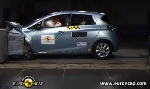 Le crash-test euroNCAP de la ZOE ZE