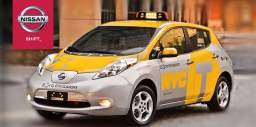 Taxi Nissan Leaf NY