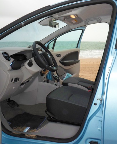 La Renault Zoe ZE sur la Plage