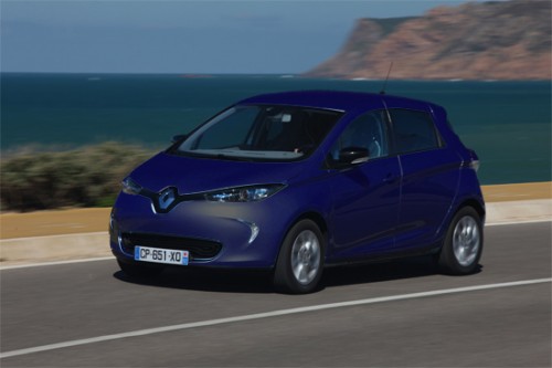 renault zoe bleu marine