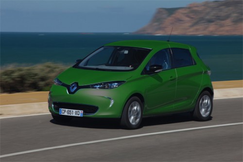 Renault ZOE ZE couleur vert sapin