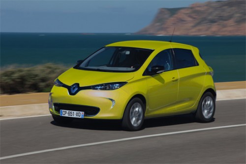 Renault ZOE ZE couleur jaune