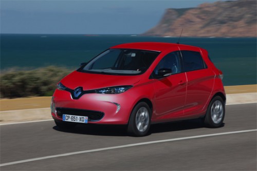 Renault ZOE ZE couleur rouge