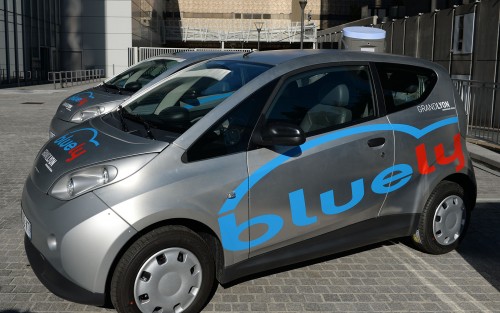 La Bluecar pour le service BlueLy, à Lyon