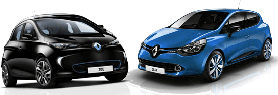 La Renault zoe ze vs la Clio IV