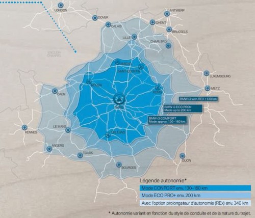 L'autonomie d'action de la BMW i3 - BMW iDrive