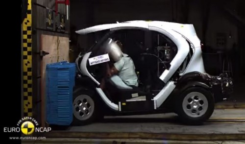 Crash-test EuroNCPA de la Renault Twizy ZE