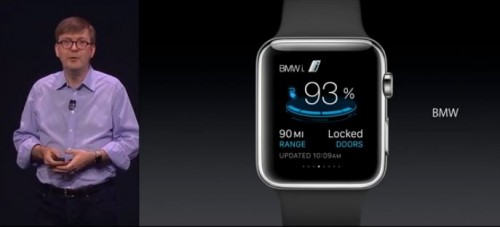 L'appli BMW i sur Apple Watch