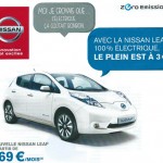 L'offre de location de la Nissan Leaf à 169€ par mois