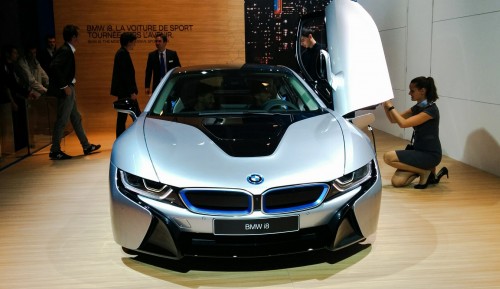 La BMW i8 sur le stand BMW au Mondial