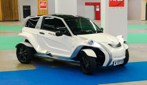 la C-Zen Courb sur la piste d'essai des voitures électriques du Mondial