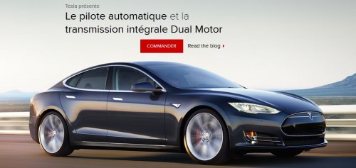 La Tesla Model S version D : 4x4 électrique et autonome