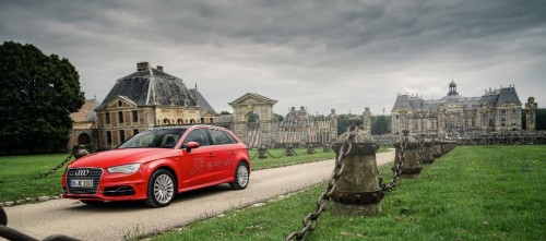 L'Audi A3 e-tron au chateau de Vaux-le-Vicomte
