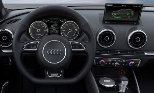 interieur de l'Audi A3 e-tron