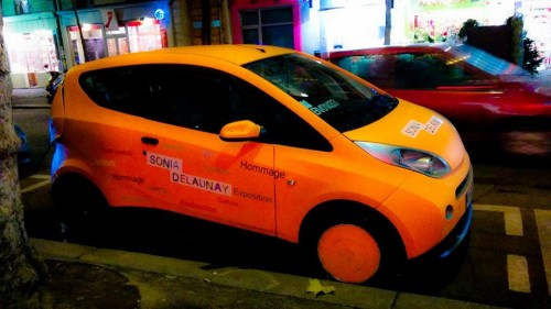 Autolib de couleur dans Paris