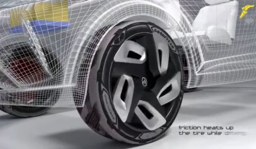 Le Pneu Goodyear pour recharger les voitures electriques