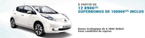 Le prix d'achat des voitures électriques avec le superbonus de 10000 euros