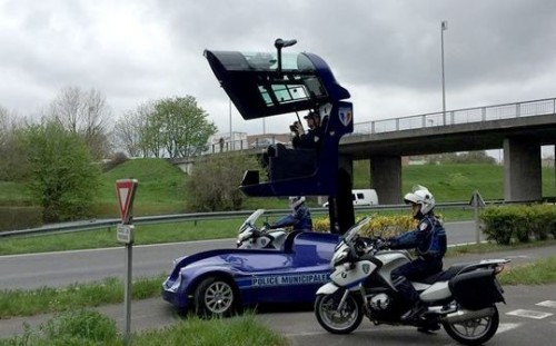 La cabine telescopique de la voiture électrique Iris