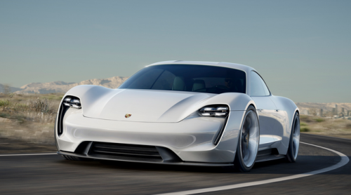 La Porsche Mission E 100% electrique