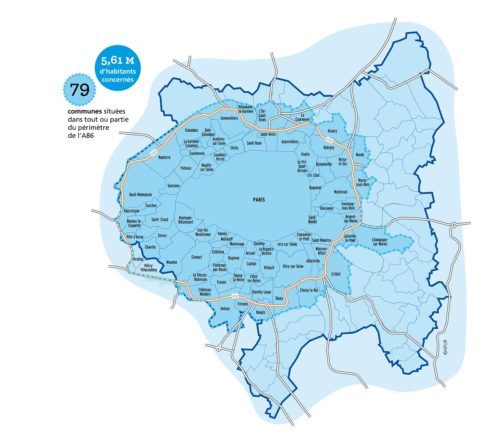 Carte de la ZFE Paris