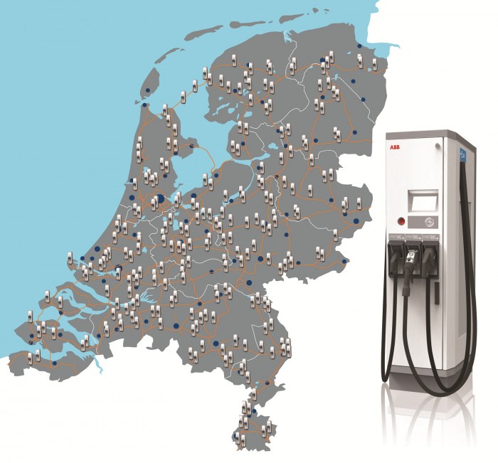 200 bornes de charge rapide ABB aux PaysBas Voiture Electrique