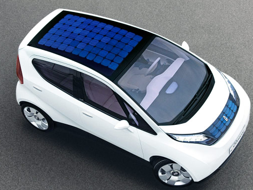 Des panneaux solaires sur des voitures electriques | Voiture Electrique